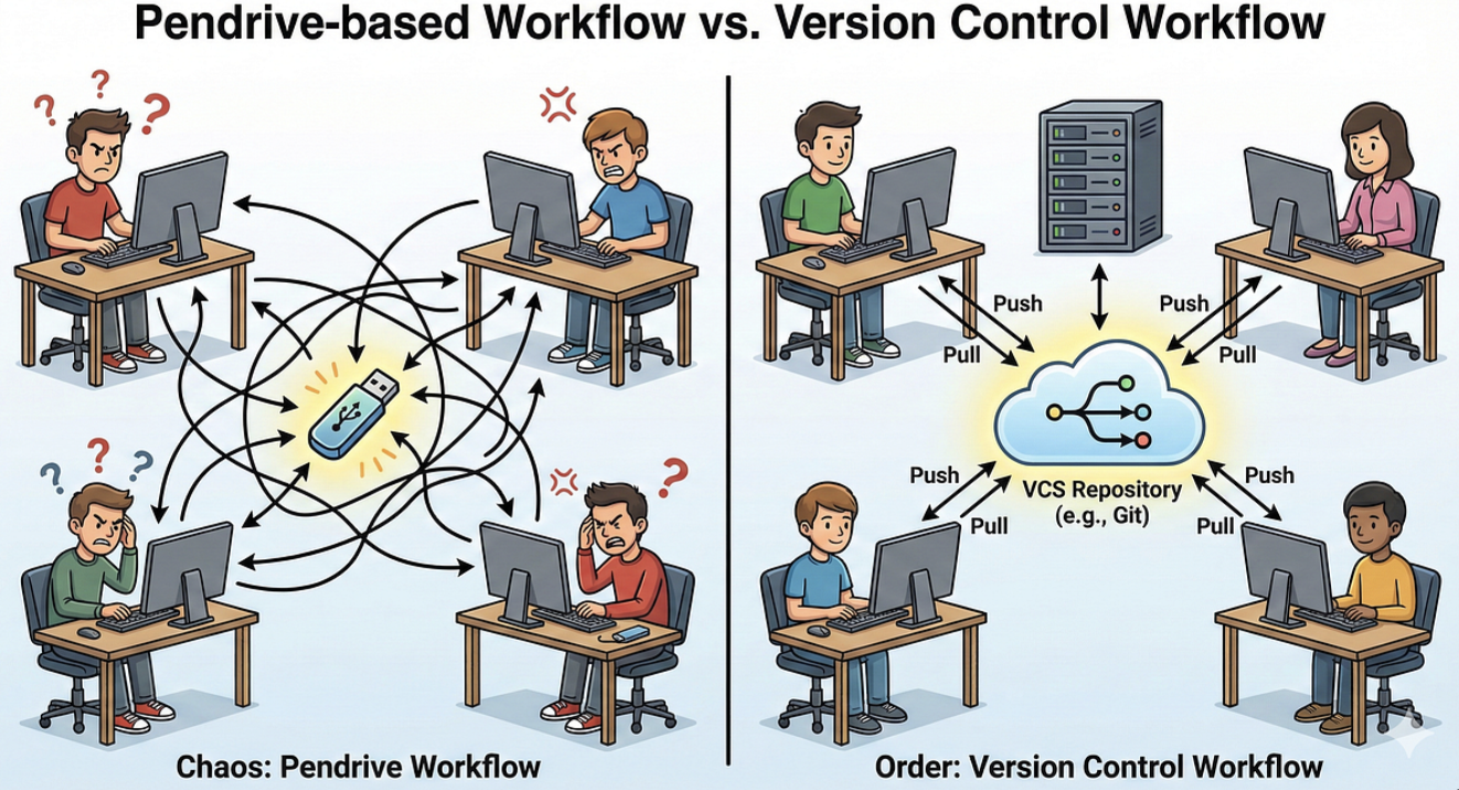 Why VCS (Version Control System) Exists