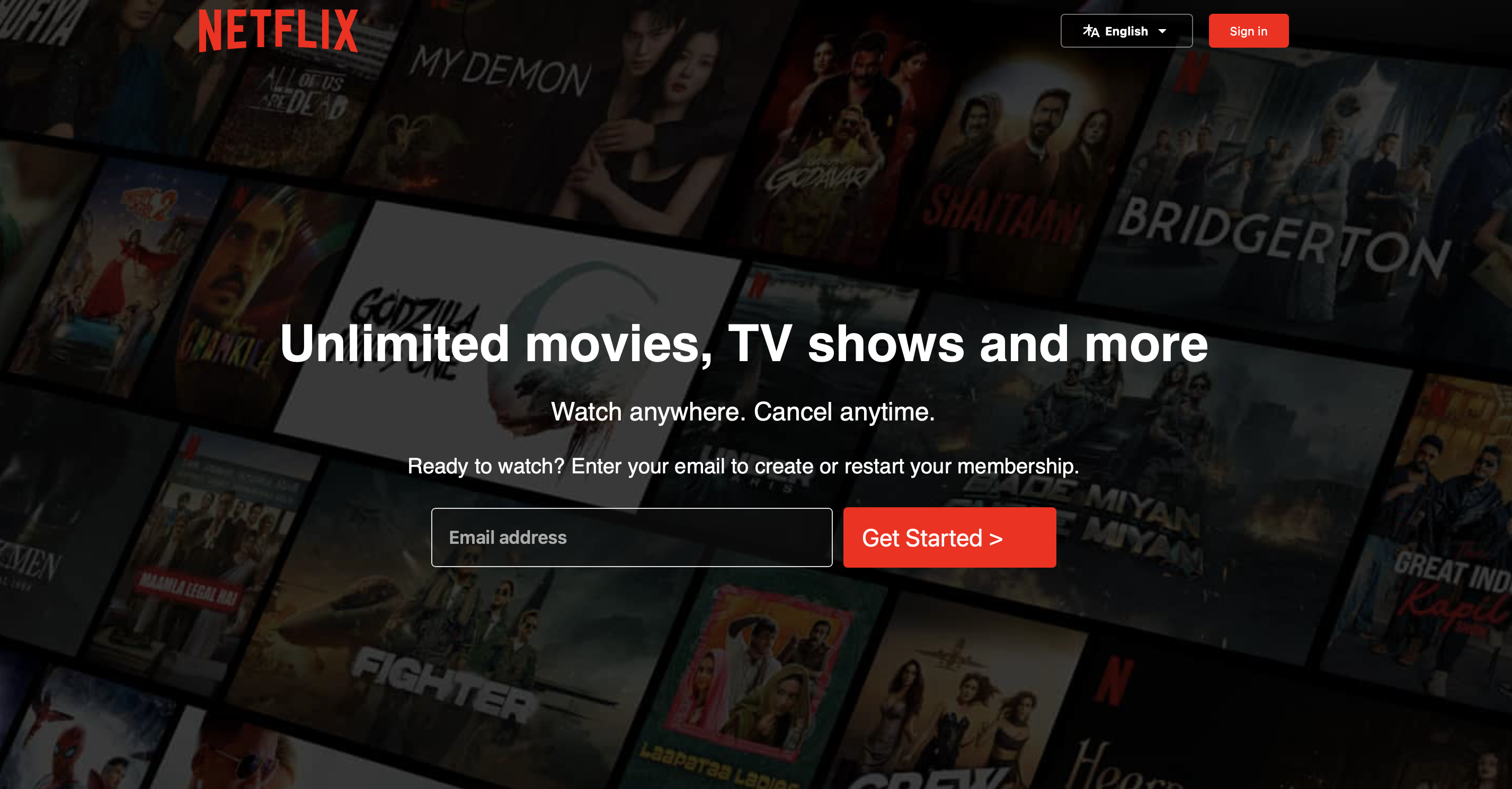Netflix Landing Page Clone